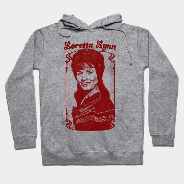 Loretta Lynn // Retro Style Fan Art Design Hoodie by DankFutura